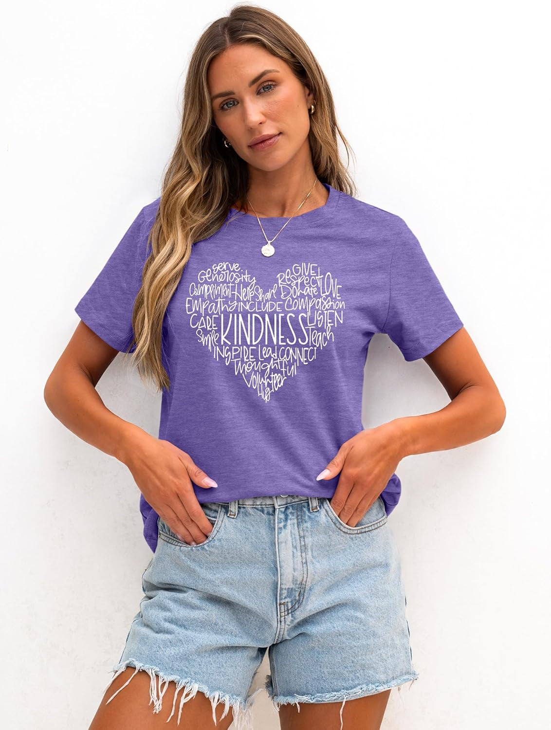 Womens Kindness Shirts Be Kind Teacher Graphic Tees Short Sleeve Love Tops