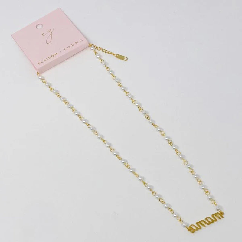 Mama Pearl Chain Necklace