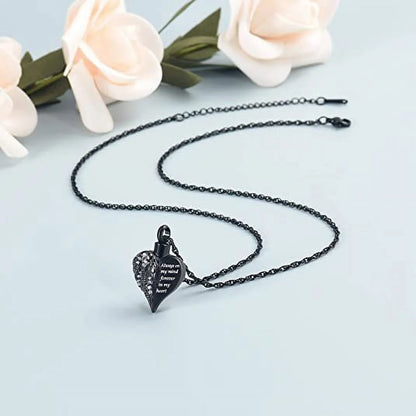 Pendant Black Necklaces, Stainless Steel, 0.83”L*1.1”H Inch, 14.7G